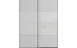 Goossens kledingkast finca combi glans mat glas grijs hoogwaardig meubelplaat - 8244392-{merk}-finca-combi-sts-grijs-schuifdeuren-02